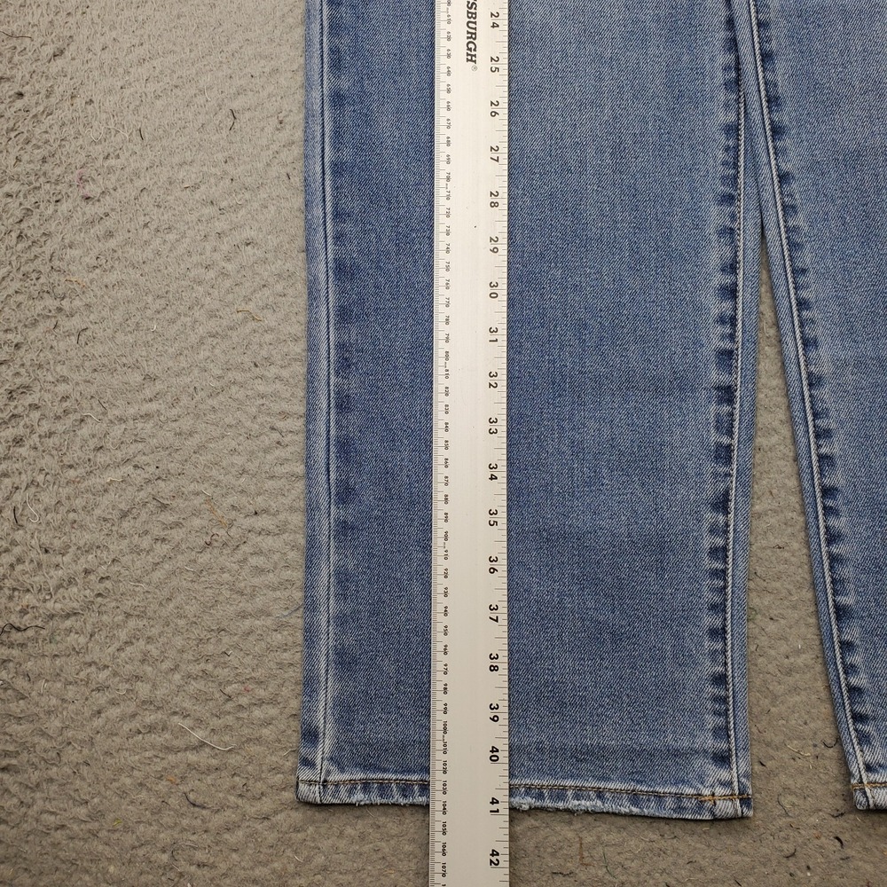 Seven7 Jeans Womens 10 Blue Denim Stretch 5-Pocket High Rise Loose Straight Leg - Picture 3 of 11